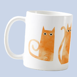 Mug Chats orange