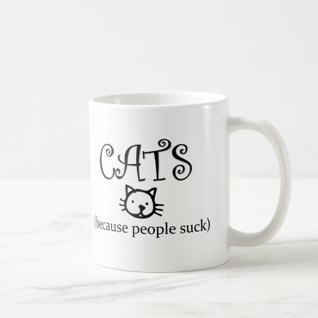 Mug Chats parce que les gens sucent (Droite)