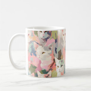 Mug Chats pastel motif coloré