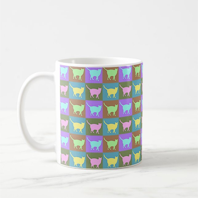 Mug Chats Pop Art (Gauche)