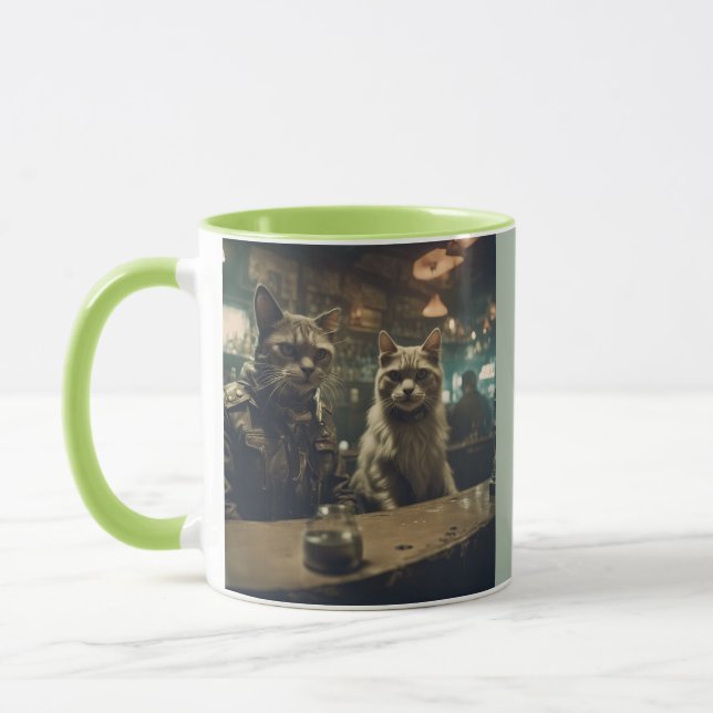 Mug Chats post-apocalyptiques dans un bar (Gauche)