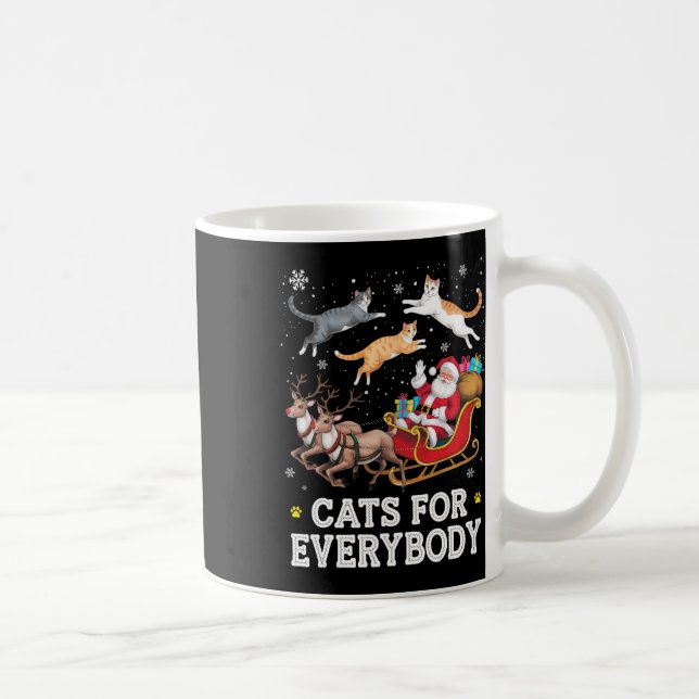Mug Chats pour tous Noël Drôle Père Noël Amoureux des  (Droite)