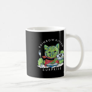 Mug Chats Rainbow Kitten Surprise mignonne Manger Retr