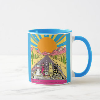 Mug Chats Rétro en Vacances Font un Road Trip