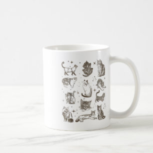 Mug Chats rétro-tatouage des années 90 vintages dans l