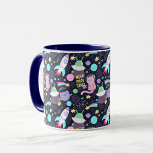 Mug Chats spatiaux mignons