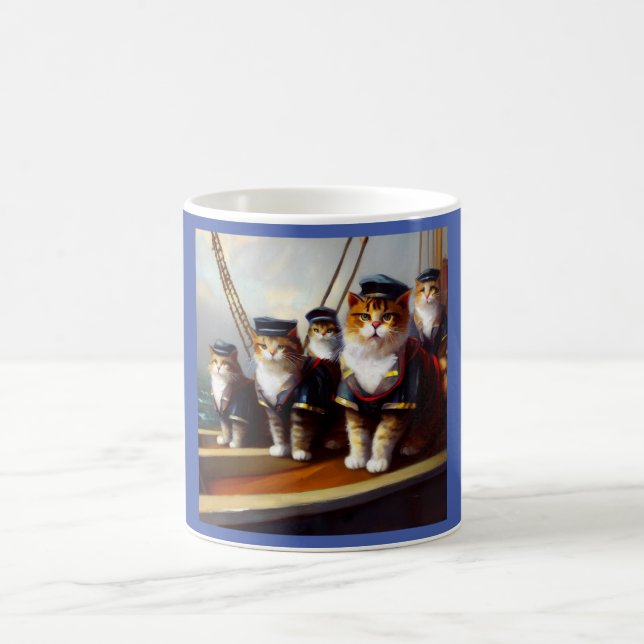 Mug Chats sur un navire (Centre)