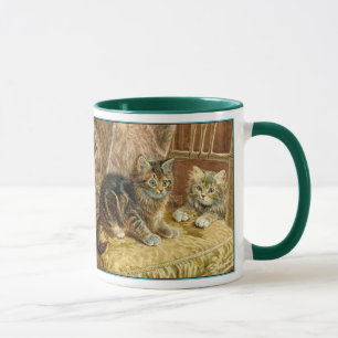 Mug Chats vintages de Kitty - art victorien