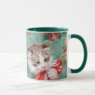 Mug Chats vintages de Noël