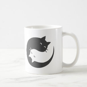Mug Chats yin et yang mandala - Choisir le colo arrièr