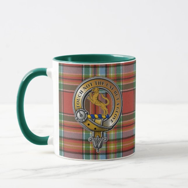 Mug Chattan Tartan & Badge (Gauche)