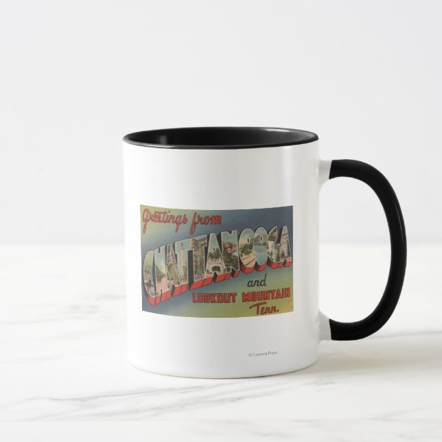 Mug Chattanooga, Tennessee - Scènes de grandes lettres (Droite)