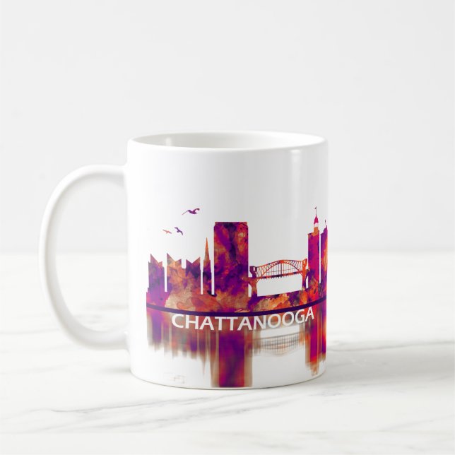 Mug Chattanooga Tennessee Skyline (Gauche)