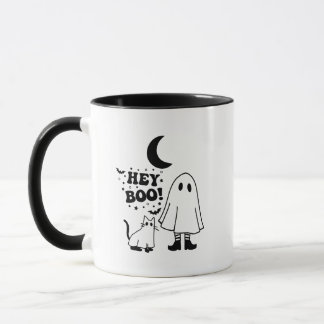 Mug chatte noire halloween Funny bonjour kitty hallowe