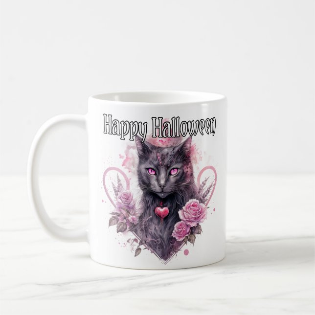 Mug Chatte noire | Joyeux Halloween (Gauche)