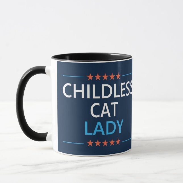 Mug Chatte sans enfants 2024 Anti JD Vance (Gauche)