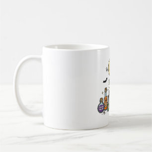 Mug Chaudière de Brassin de Chat Noir Art d'Halloween