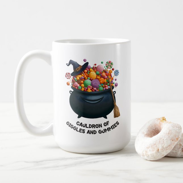 Mug Chaudière de Rires et de Gummies (Avec donut)