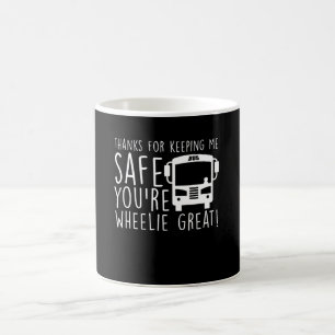 Mug Chauffeur d'autobus scolaire maintenant le Wheelie