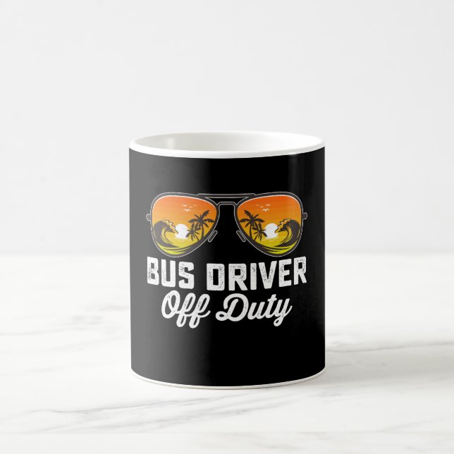 Mug Chauffeur de Bus Hors Service Lunettes de Soleil D (Centre)