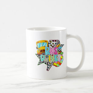 Mug Chauffeur de Bus Retour à l'École Heureux Premier