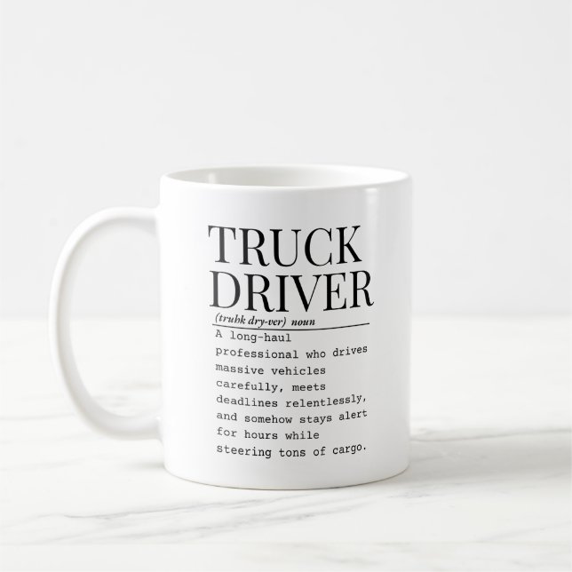 Mug Chauffeur de Camion (Gauche)
