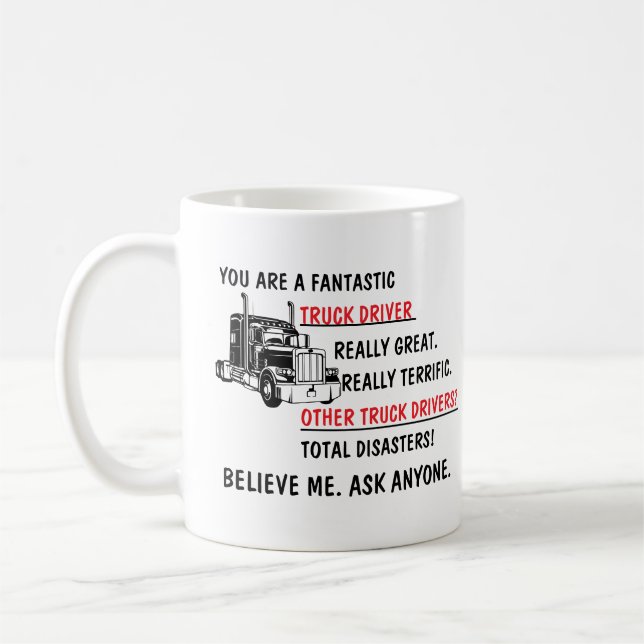 Mug Chauffeur de Camion Drôle Fantastique (Gauche)