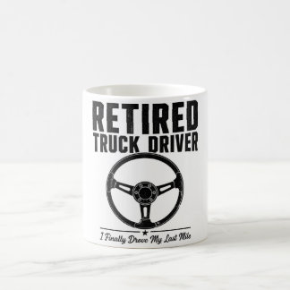 Mug Chauffeur de Camion Retraité café - J'ai Enfin Con
