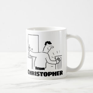 Mug Chauffeur ou plombier avec nom sur un
