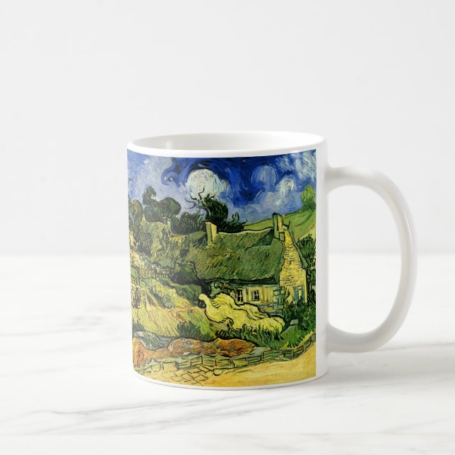 Mug Chaumières, Cordeville par Vincent van Gogh (Droite)