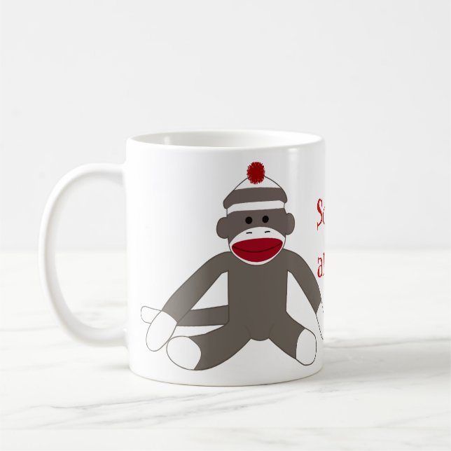 Mug Chaussette Monkeying autour (Gauche)