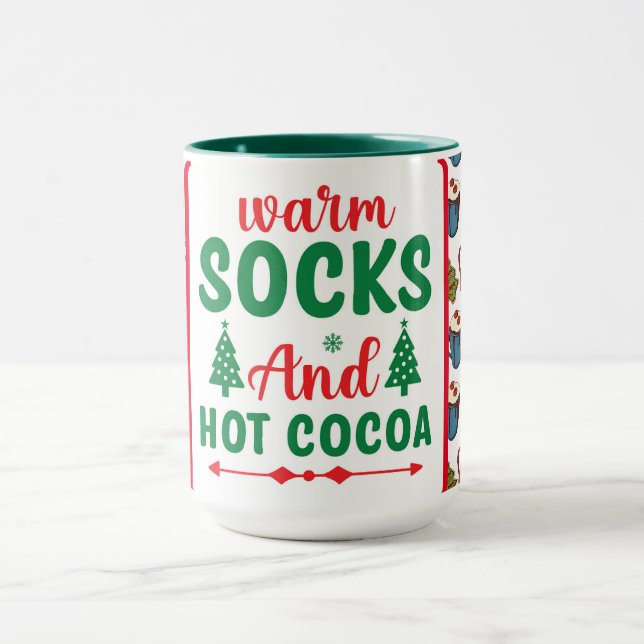 Mug Chaussettes Chaudes Et Coco Chaud (Centre)