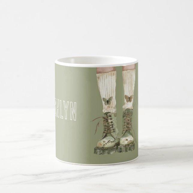 Mug Chaussettes Papillon Green Boots (Centre)