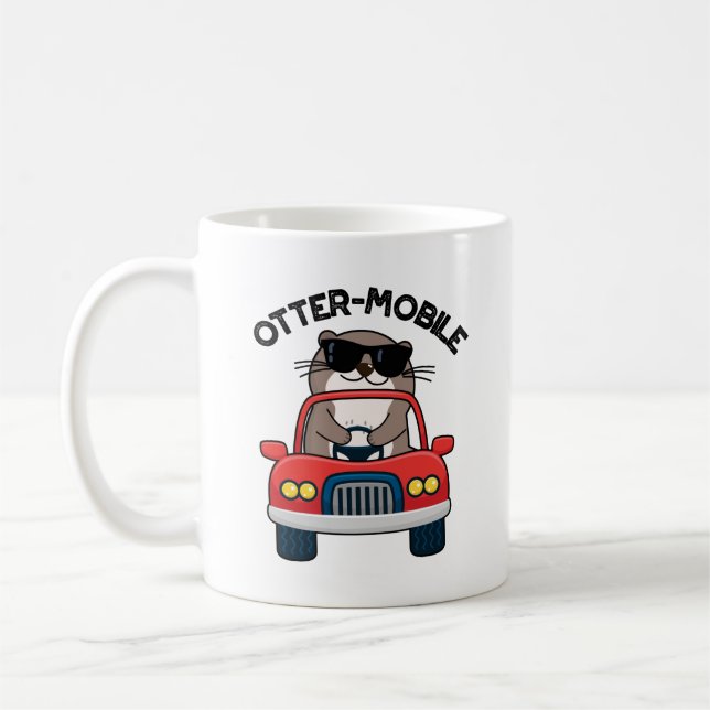 Mug Chaussure de voiture animal drôle Otter-mobile (Gauche)
