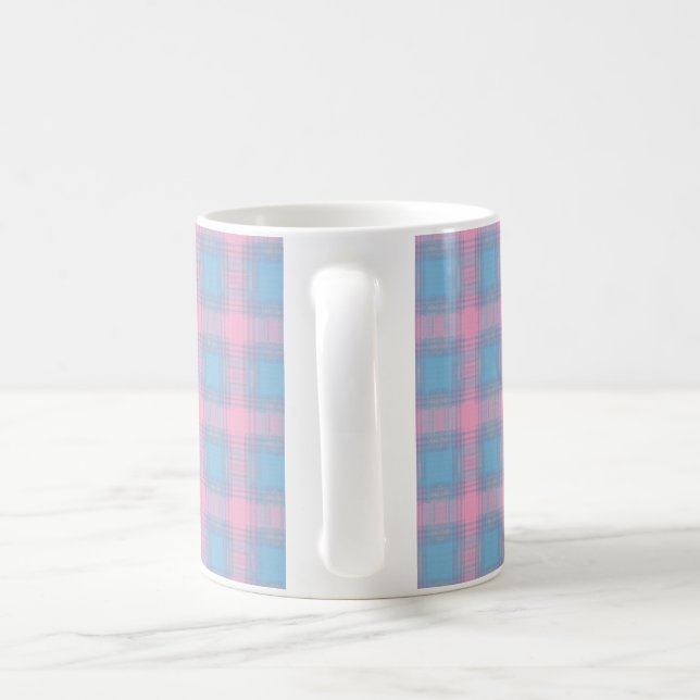 Mug Chaussure motif bleu ciel rose (Poignée)