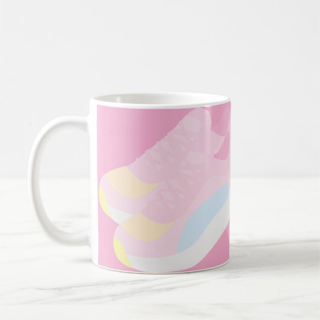 Mug Chaussures de course roses (Gauche)