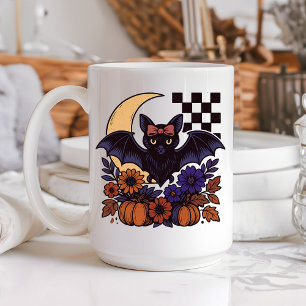 Mug Chauve d'Halloween rétro avec lune Gothique esthét
