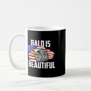 Mug Chauve Est Beau 4 Juillet Aigle Patriotique Amériq