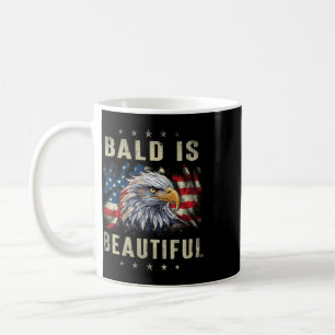 Mug Chauve Est Beau 4 Juillet Jour De L'Indépendance A