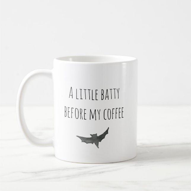 Mug Chauve-souris drôle d'Halloween  (Gauche)