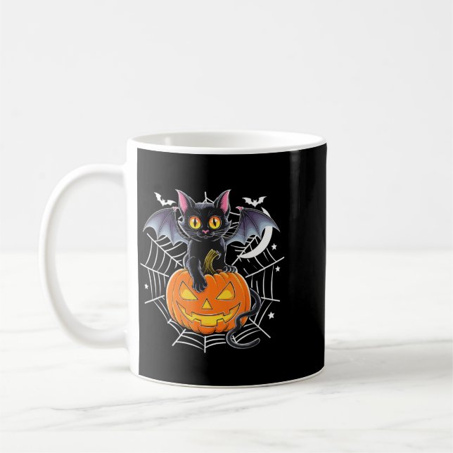 Mug Chauve-souris Halloween _ Chauve-souris à ailes de (Gauche)