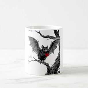 Mug Chauve-souris vampire vintage avec impression d'ar