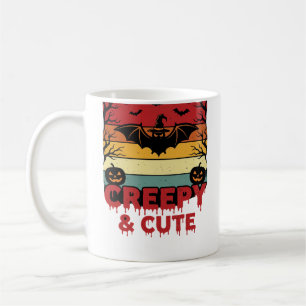 Mug Chauve-souris vintage effrayante et mignonne d'Hal