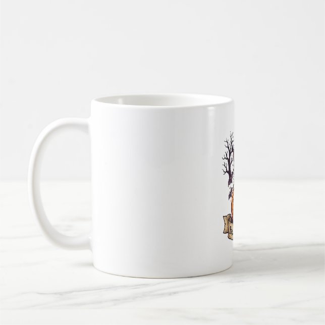 Mug Chauves-souris Chats Citrouilles Halloween Sorcièr (Gauche)