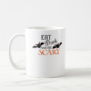 Mug Chauves-souris d'Halloween Soyez Drôle Mème Effray