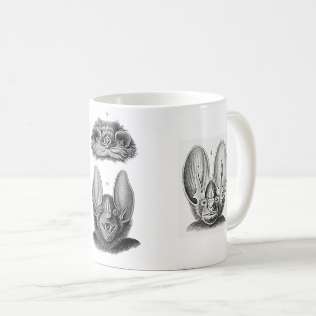 Mug Chauves-souris vintage pour vampires (Devant droit)