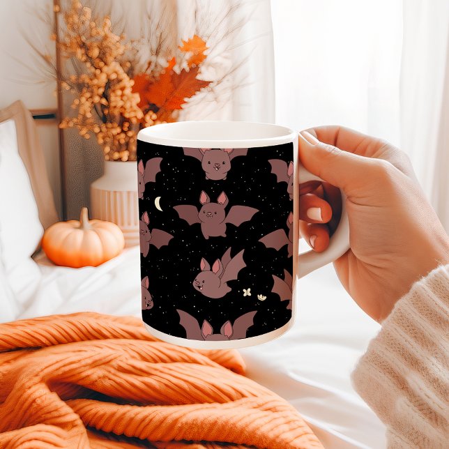 Mug Chauves-souris violettes mignonnes d'Halloween dan (Créateur téléchargé)