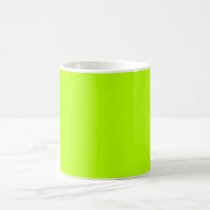 Mug Chaux fluorescente Vert néon jaune Personnalisé
