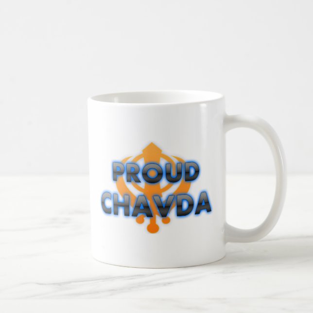 Mug Chavda fier, fierté de Chavda (Droite)
