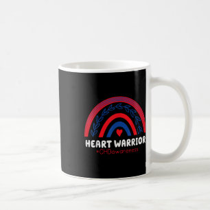 Mug Chd Warrior Red &amp; Blue Rainbow Heart Disease A
